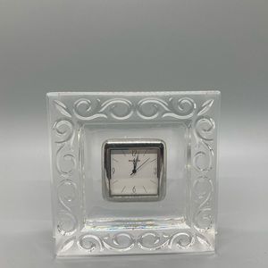 Marquis Waterford Arabesque Clock Seiko Lead Crystal Germany